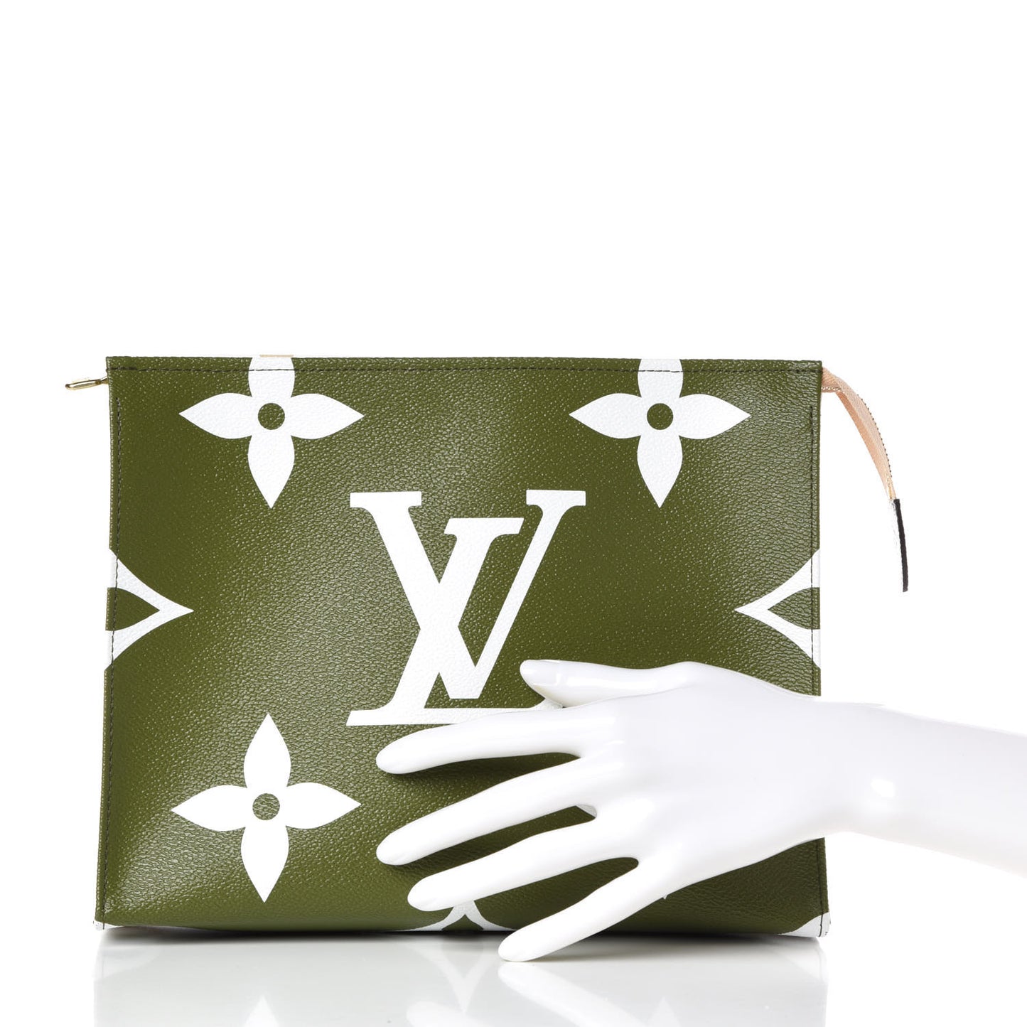 Monogram Giant Toiletry Pouch 26 Kaki