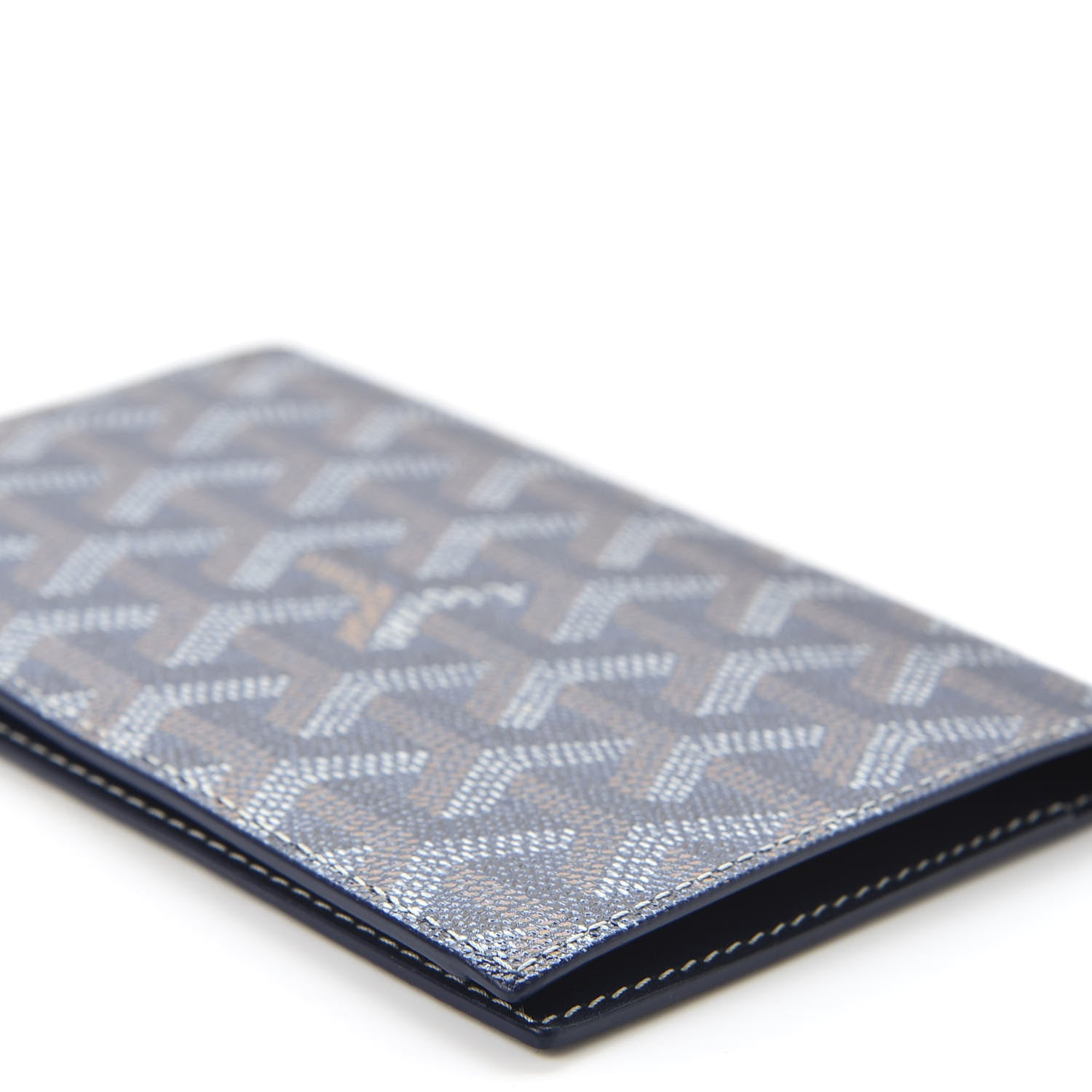 Goyard Goyardine Passport Wallet Navy 6 of 8