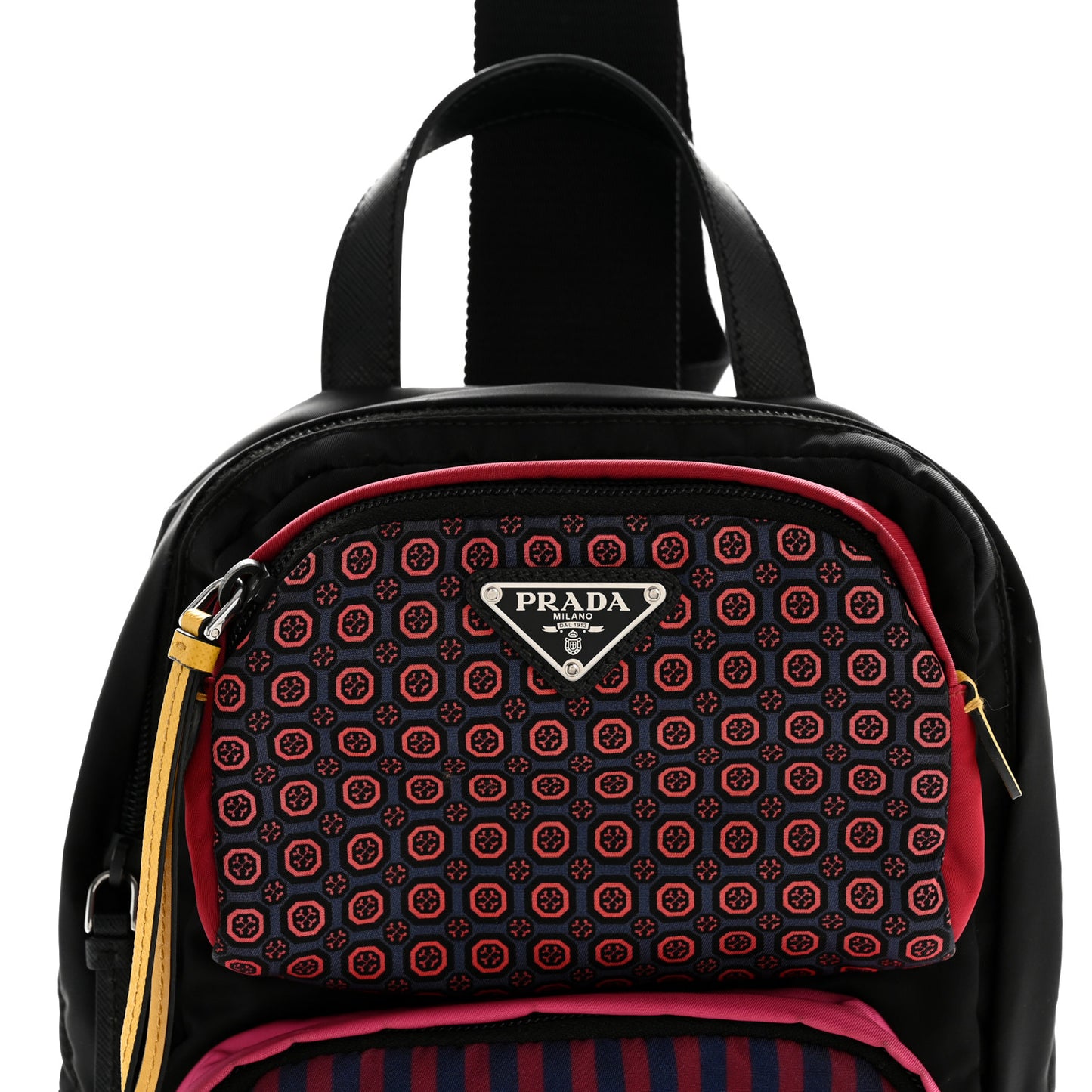 Tessuto Stampato Nylon Otta Print Sling Backpack Pink Multicolor