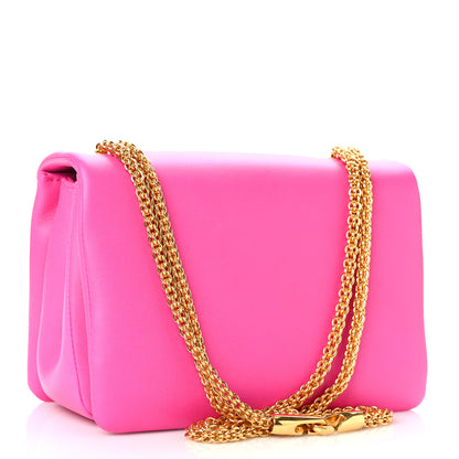 Valentino Garavani Nappa One Stud Chain Clutch Pink PP 3 of 8