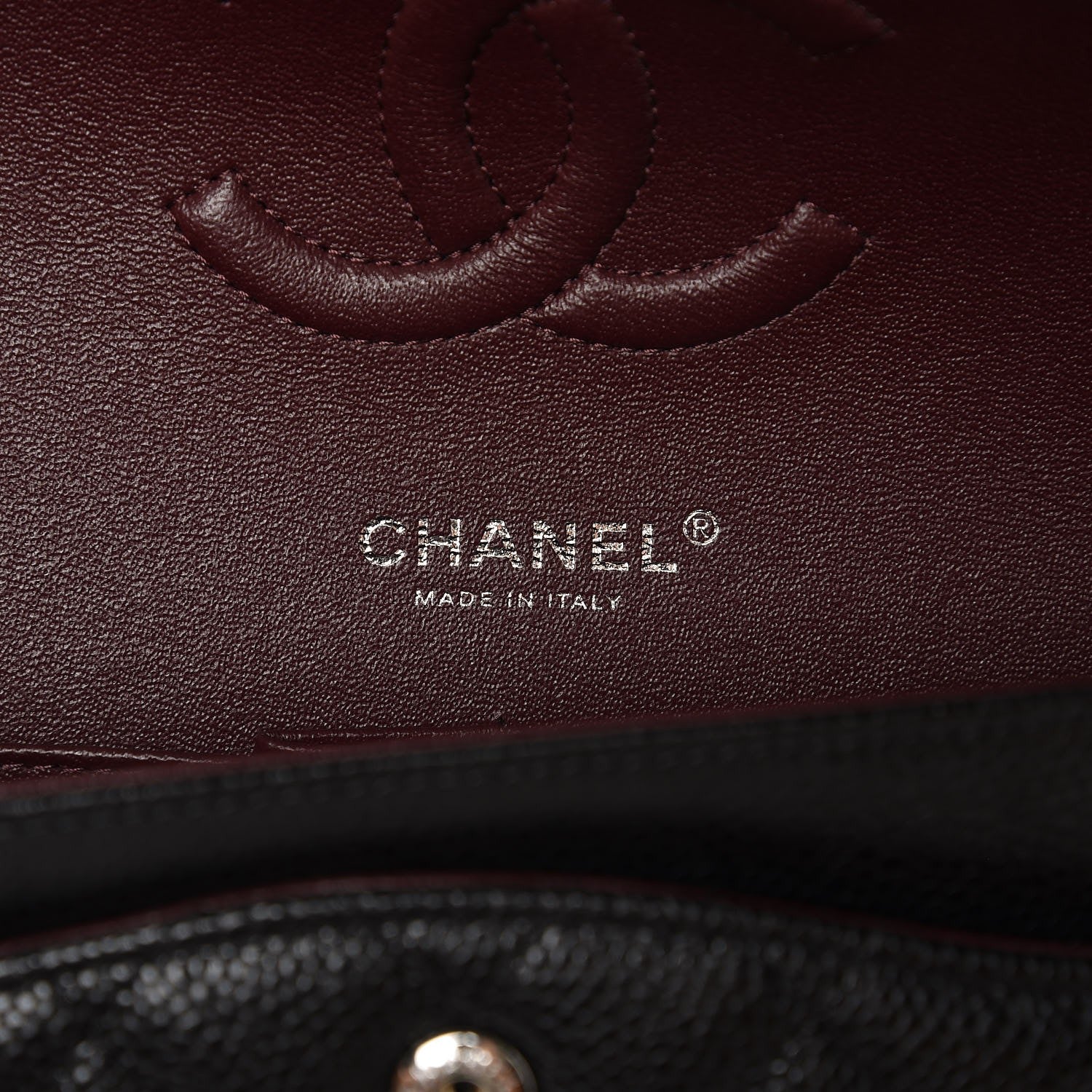 Chanel Caviar Quilted Medium Double Flap Black 7 of 9