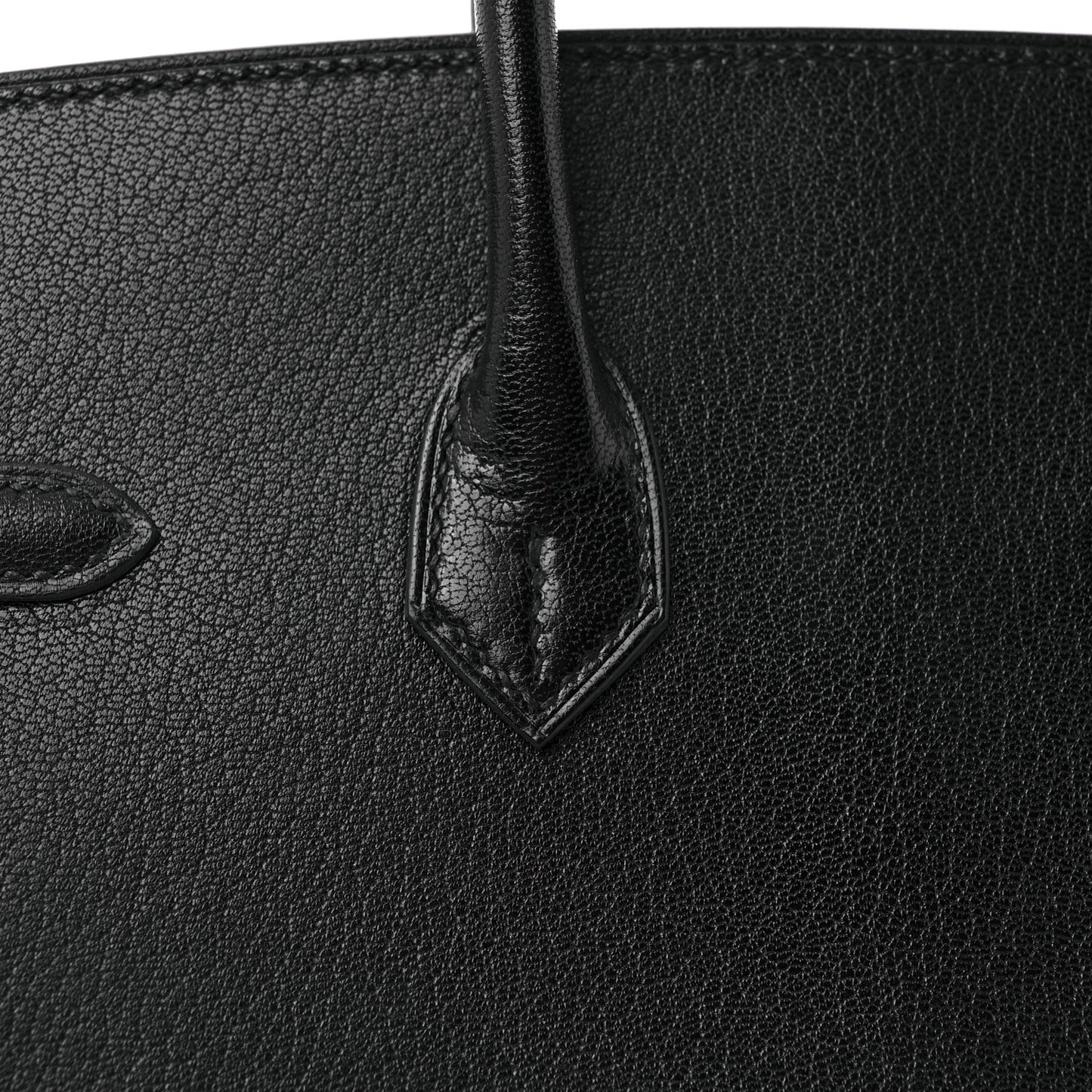 Chevre Chamkila Birkin Sellier 25 Bambou Black