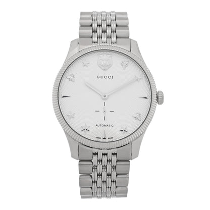Gucci Stainless Steel 40mm G-Timeless Charm Automatic Watch 1 of 4