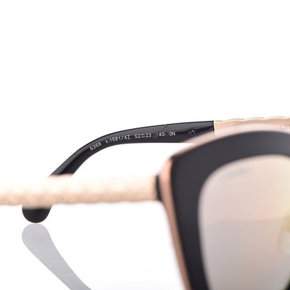 Chanel Cat Eye Quilted Sunglasses 5368 Black Pink 8 of 11