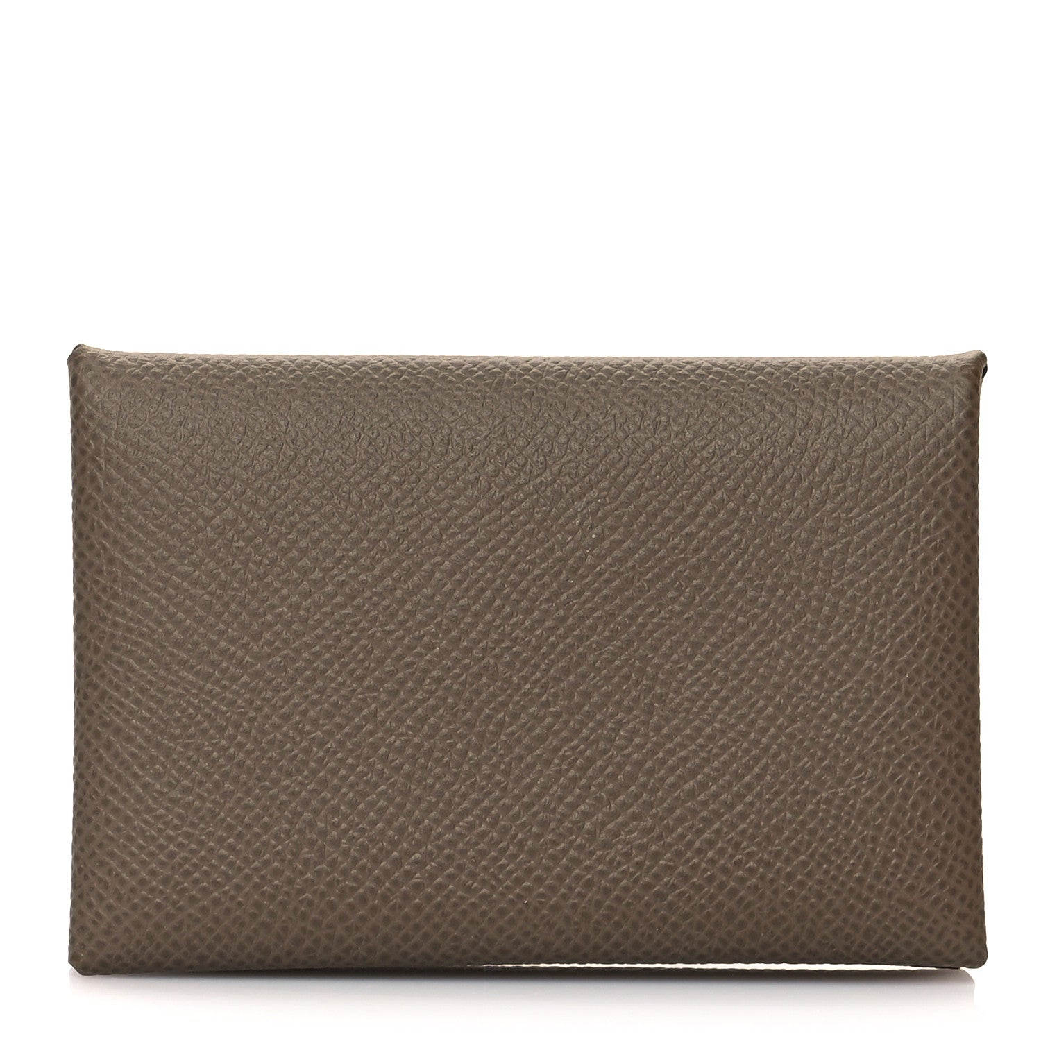 Hermes Epsom Calvi Card Case Etoupe 1 of 9