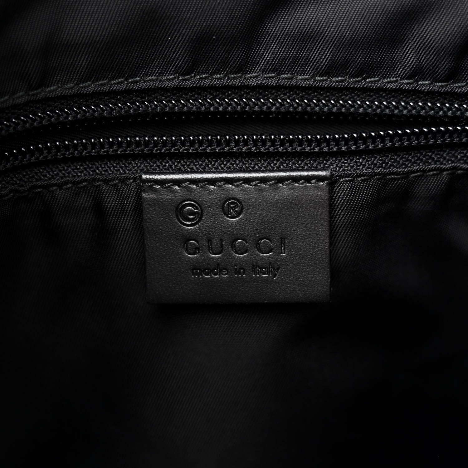 Gucci Techno Canvas Selleria Calfskin Web Small Flat Messenger Bag Black 6 of 12