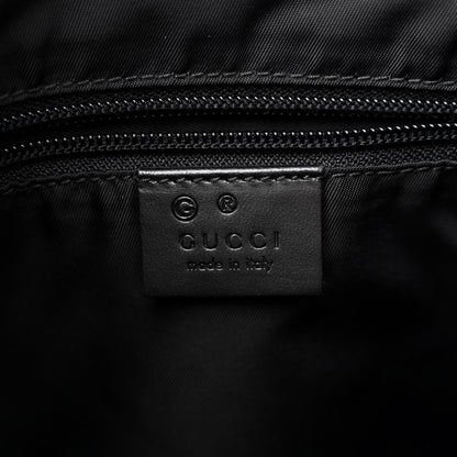 Gucci Techno Canvas Selleria Calfskin Web Small Flat Messenger Bag Black 6 of 12