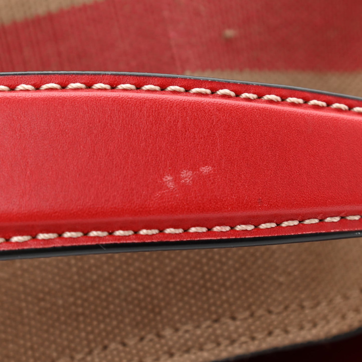 Canvas Mega Check Medium Ashby Hobo Cadmium Red