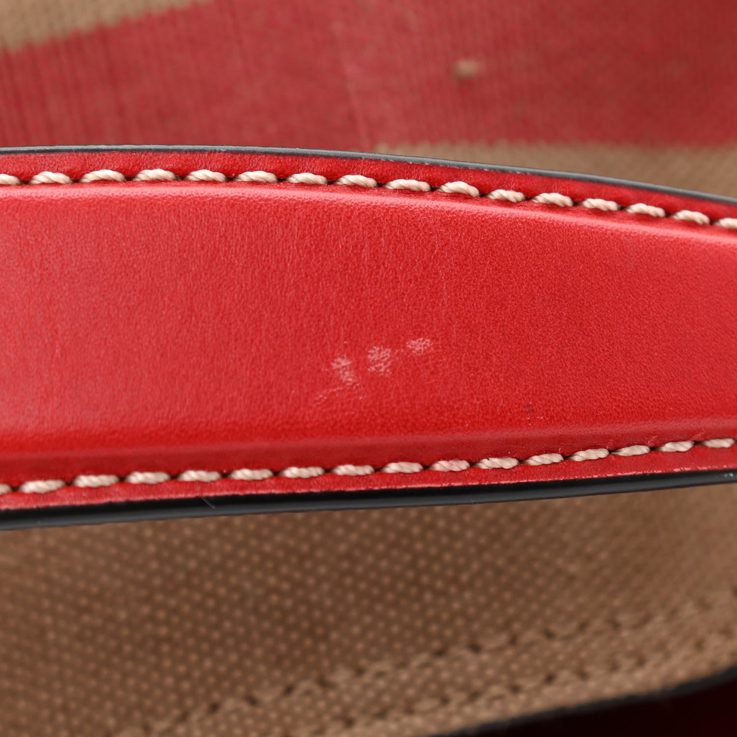 Burberry Canvas Mega Check Medium Ashby Hobo Cadmium Red 13 of 13