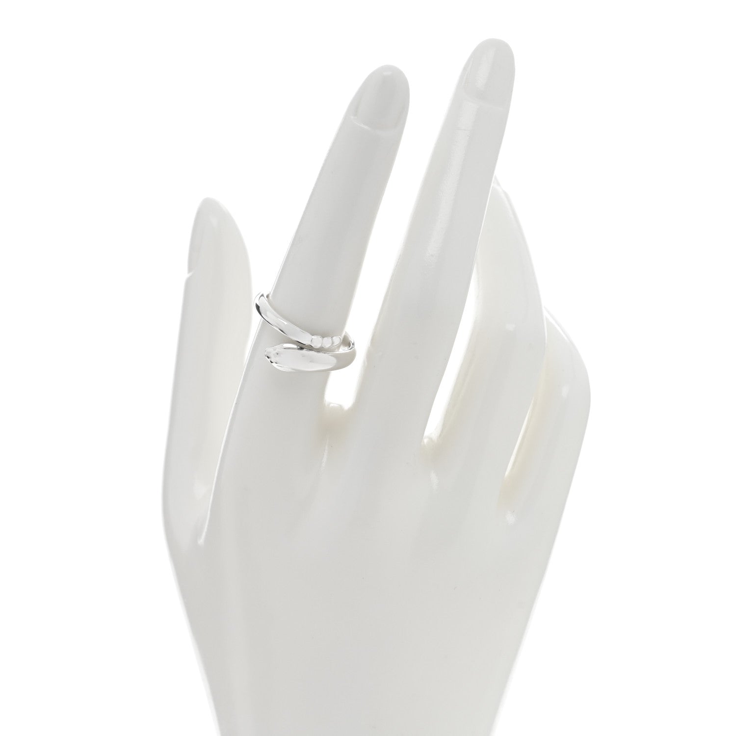 Tiffany Sterling Silver Elsa Peretti Snake Ring 57 8 2 of 5
