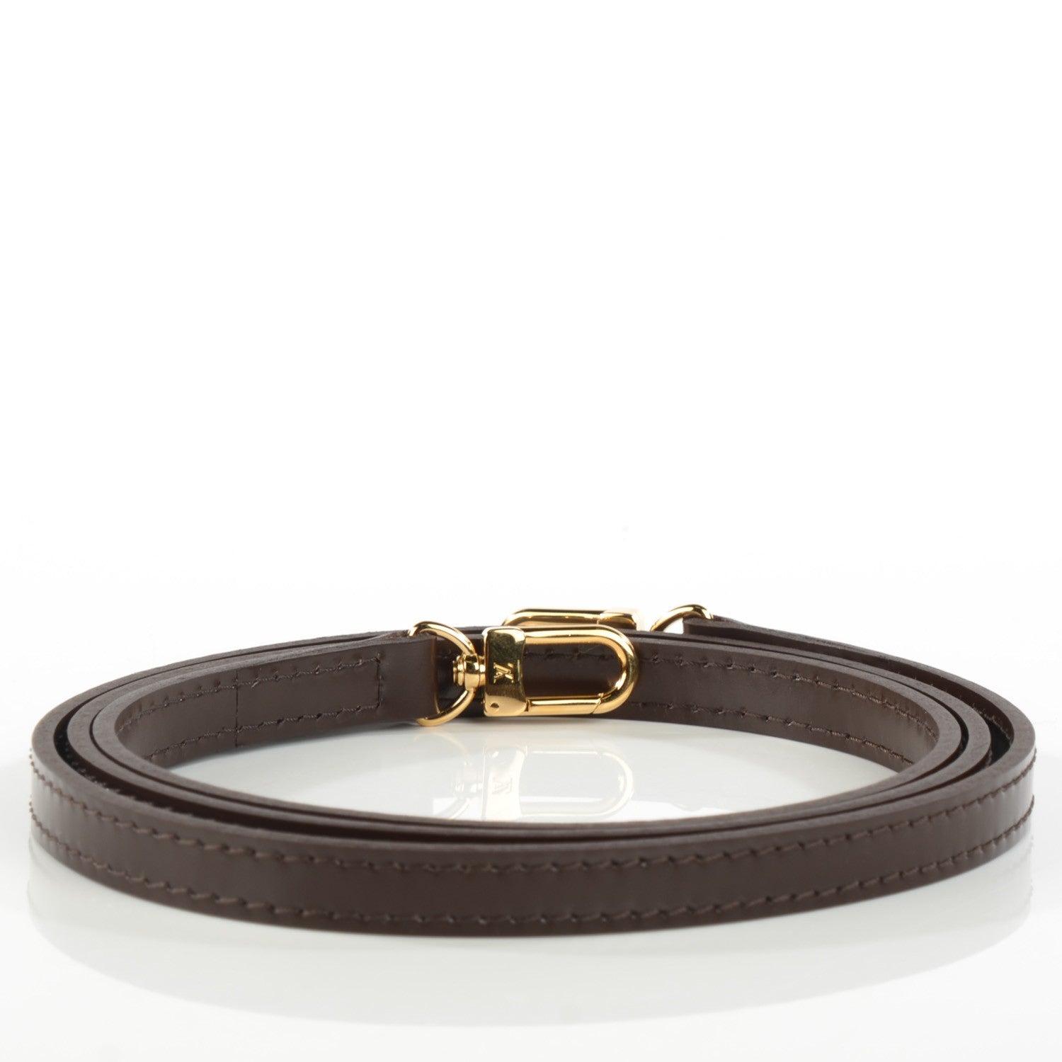 Louis Vuitton Calfskin Shoulder Strap Brown 3 of 5