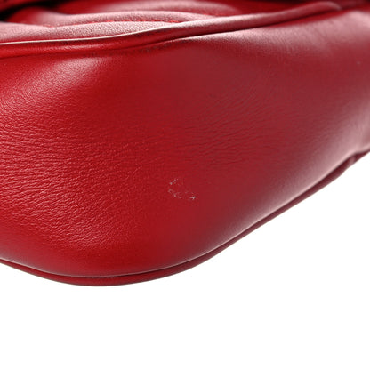 Gucci Calfskin Matelasse Super Mini GG Marmont Shoulder Bag Hibiscus Red 13 of 18