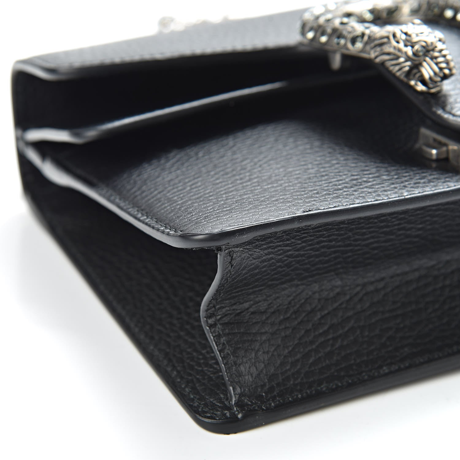 Gucci Calfskin Mini Dionysus Shoulder Bag Black 9 of 10
