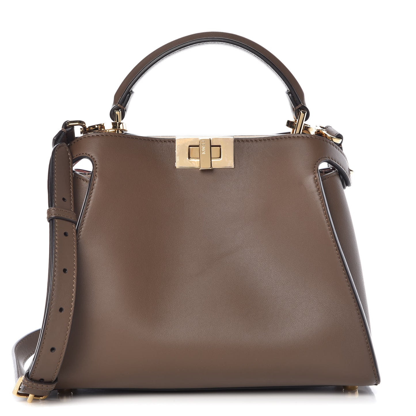 Vitello Tahiti Burro Bi-Color Medium Peekaboo Iconic Essentially Satchel Maya Camelia Confetto