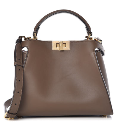 Fendi Vitello Tahiti Burro Bi-Color Medium Peekaboo Iconic Essentially Satchel Maya Camelia Confetto 1 of 15