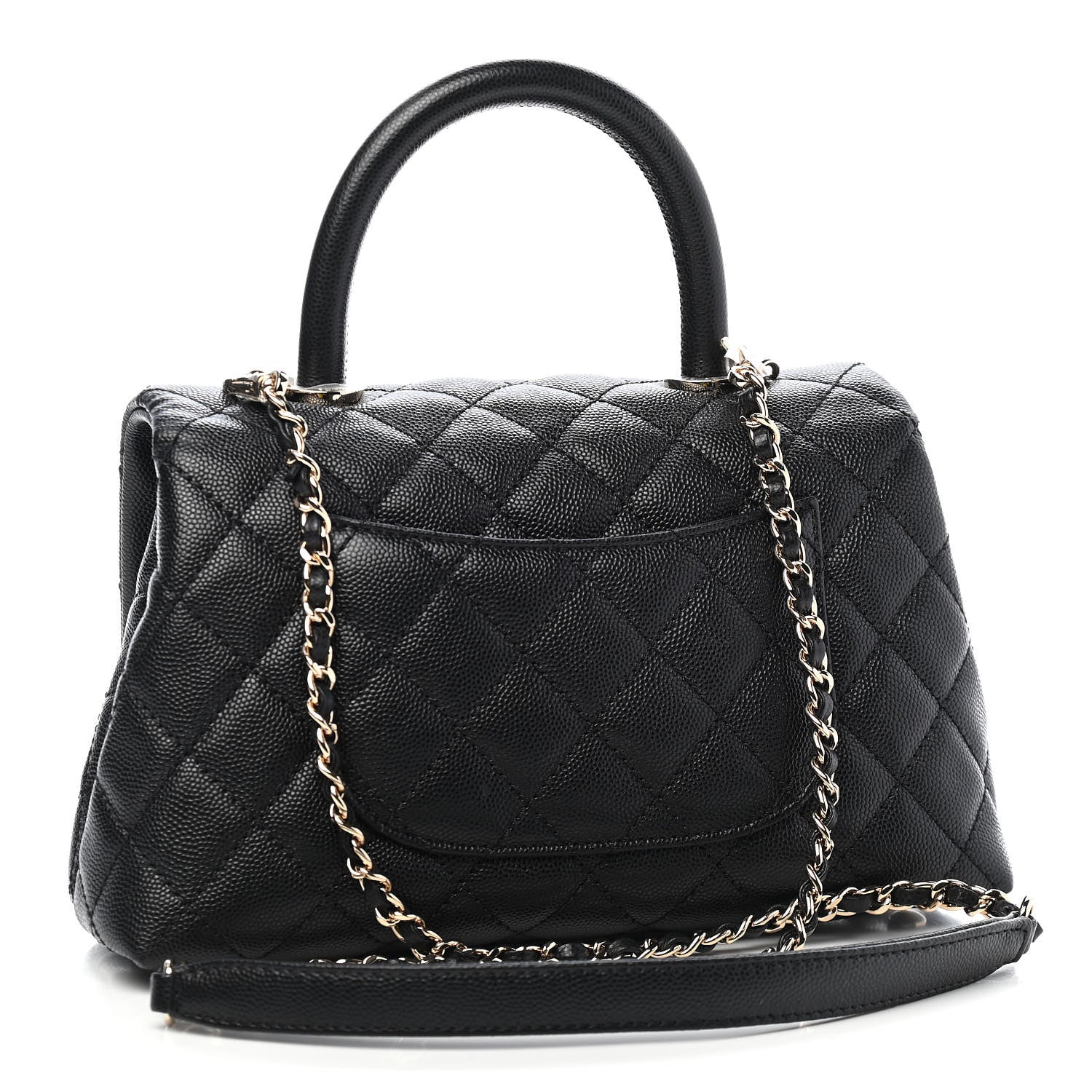 Chanel Caviar Quilted Mini Coco Handle Flap Black 3 of 9
