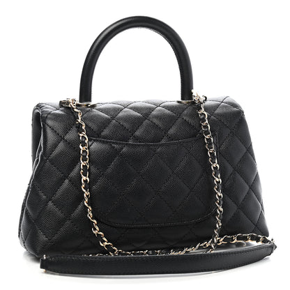 Chanel Caviar Quilted Mini Coco Handle Flap Black 3 of 9