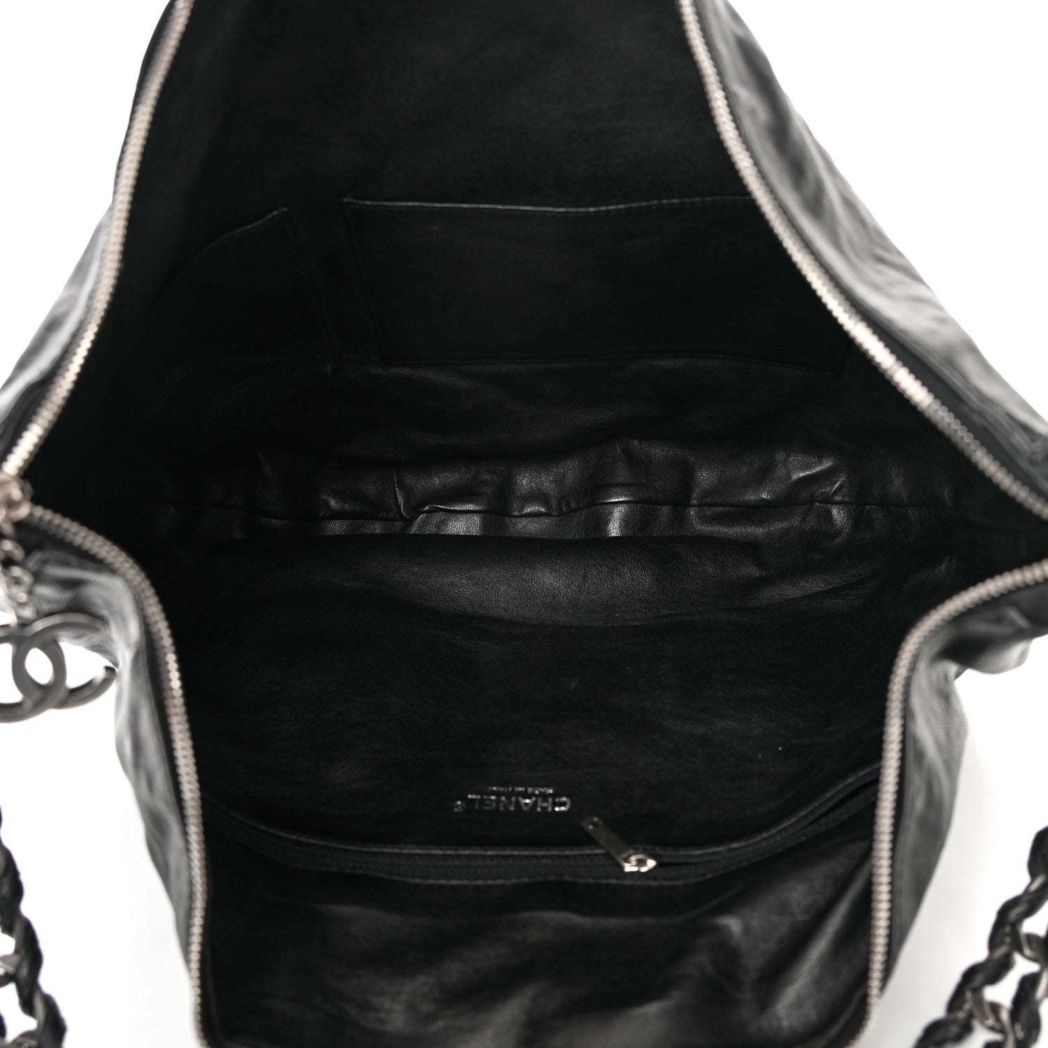 Chanel Calfskin Modern Chain Hobo Black 5 of 12