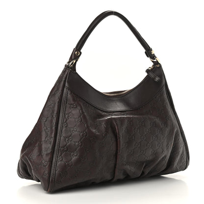 Gucci Guccissima Large D Ring Hobo Chocolate 3 of 9