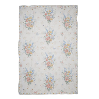 Alexander McQueen Silk Modal Midieval Flower Skull Scarf Ivory 4 of 8