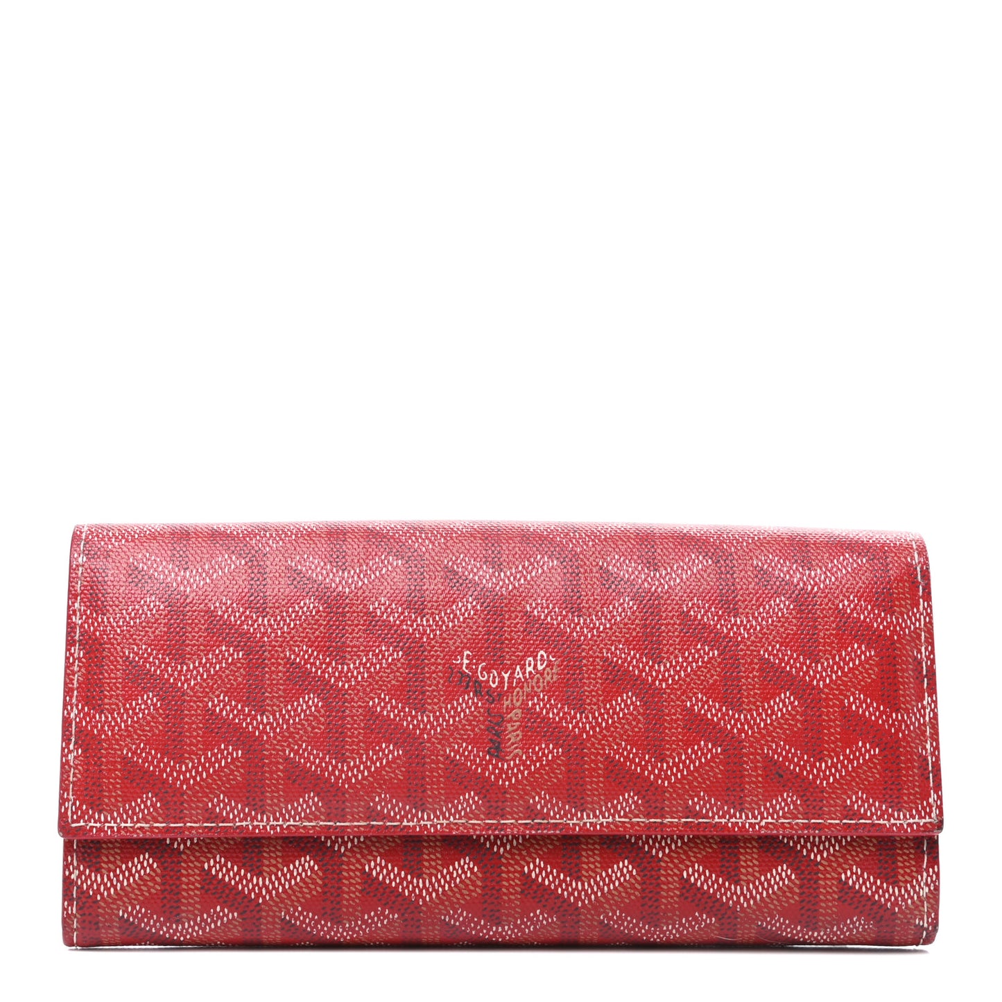 Goyardine Varenne Long Wallet Red