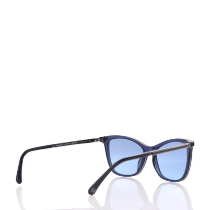 Chanel CC Cat Eye Sunglasses 5437-Q Dark Blue 4 of 8