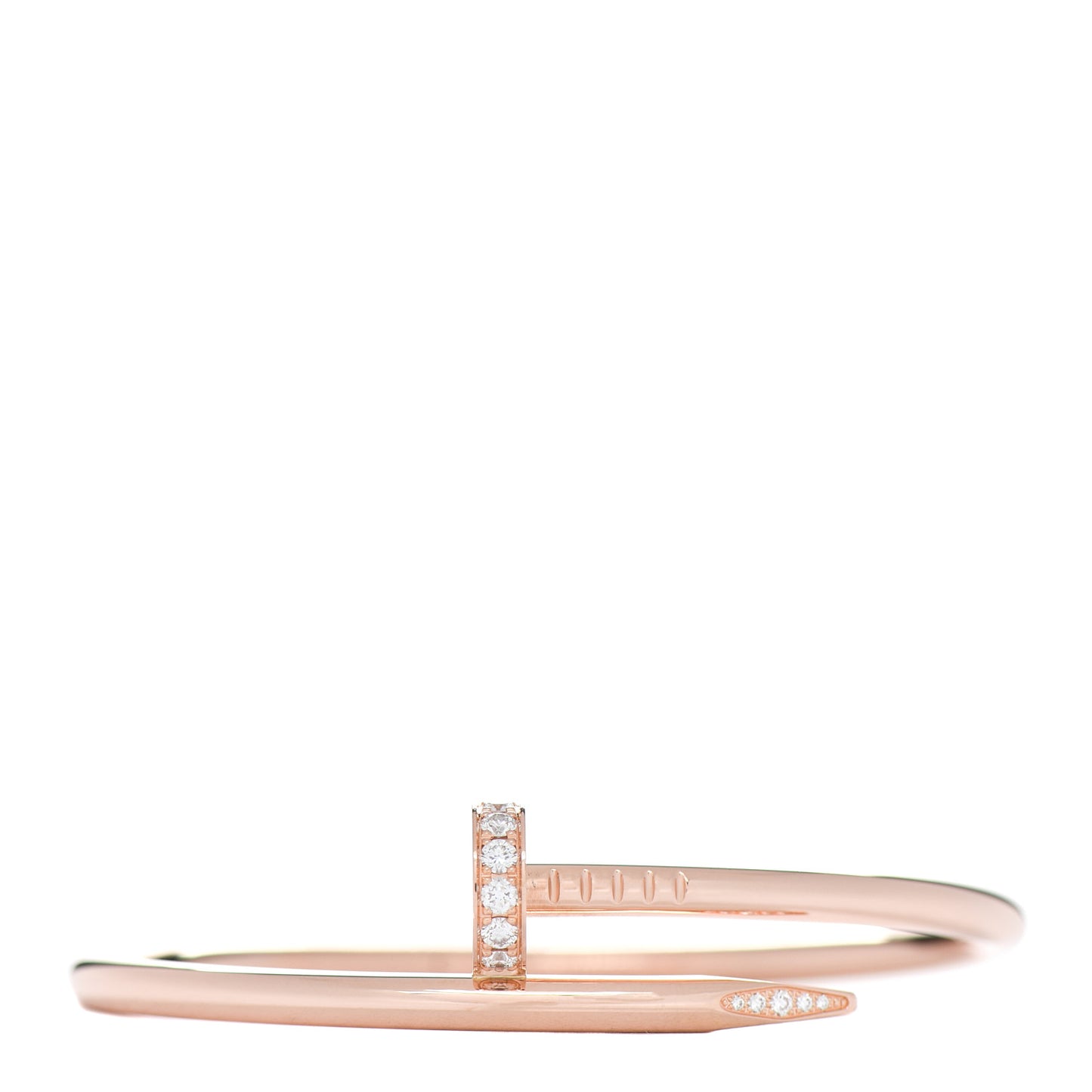 18K Pink Gold Diamond Juste Un Clou Bracelet 16