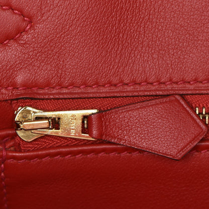 Hermes Swift Birkin 25 Vermillion 20 of 29