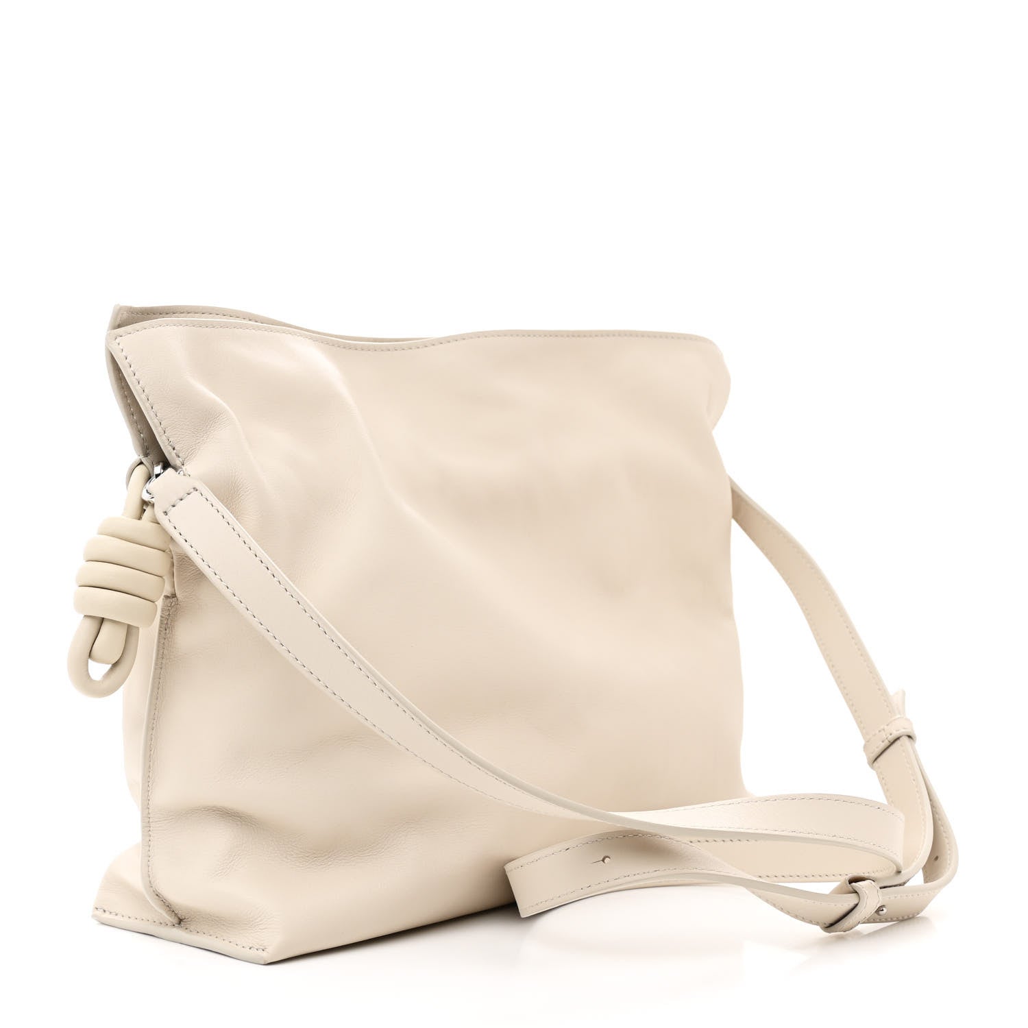 Loewe Mellow Nappa Medium Flamenco Knot Clutch Sea Salt 3 of 10