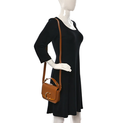Chloe Calfskin Mini C Double Carry Autumnal Brown 2 of 8