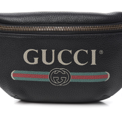 Gucci Grained Calfskin Small Logo Belt Bag Black 9 of 9