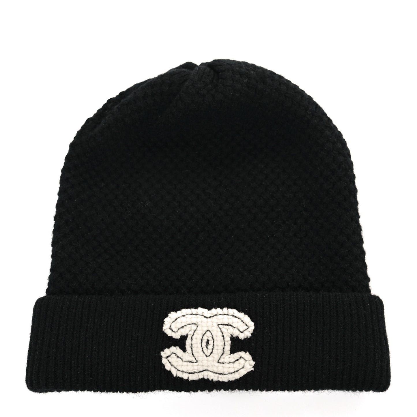 Cashmere CC Logo Beanie Hat Black