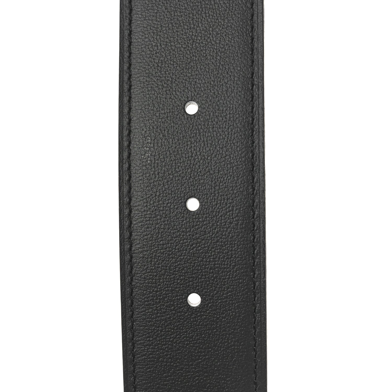 Hermes Box Togo 32mm Belt Strap 115 46 Black Rouge H 3 of 5