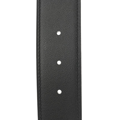 Hermes Box Togo 32mm Belt Strap 115 46 Black Rouge H 3 of 5