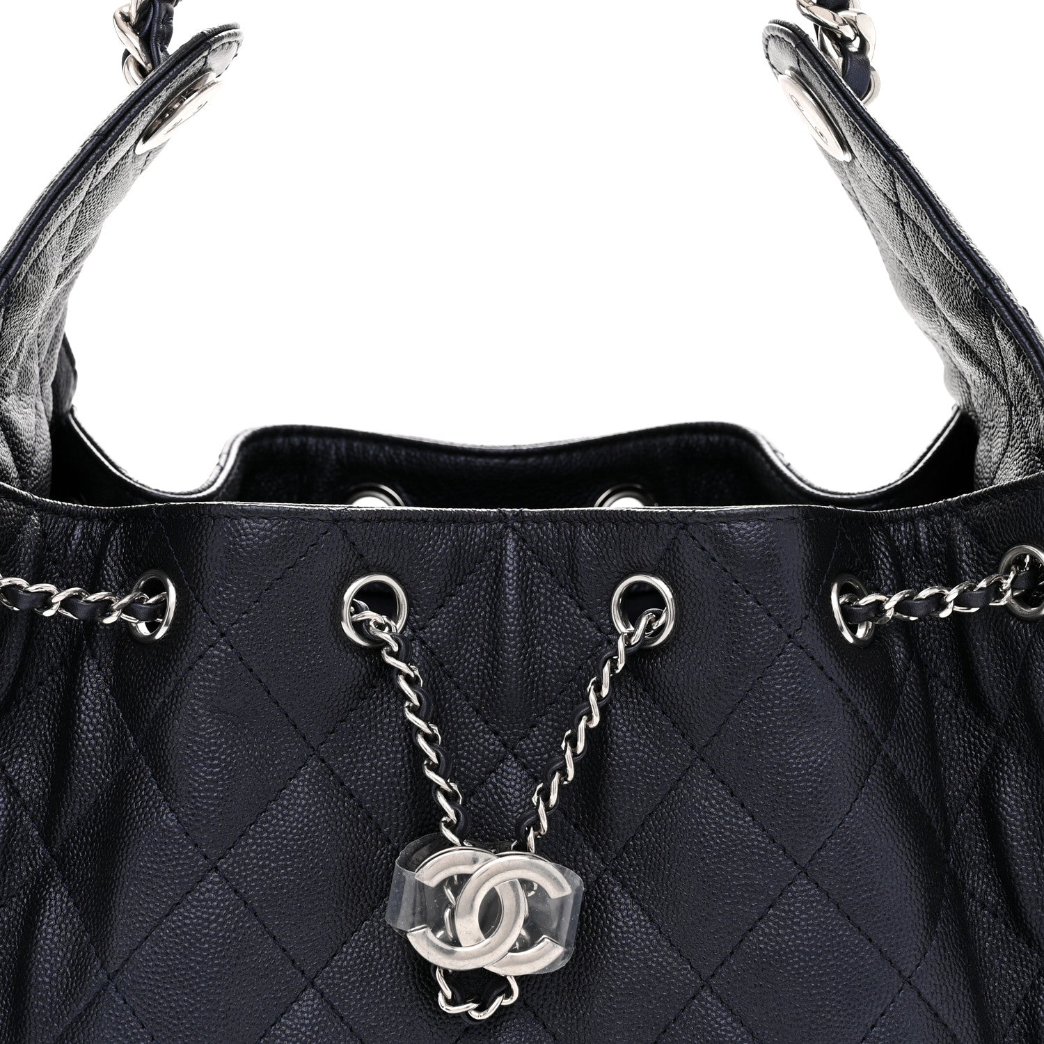 Chanel Caviar Quilted Small Chanel 25 Handbag Dark Navy 8 of 11