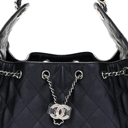 Chanel Caviar Quilted Small Chanel 25 Handbag Dark Navy 8 of 11
