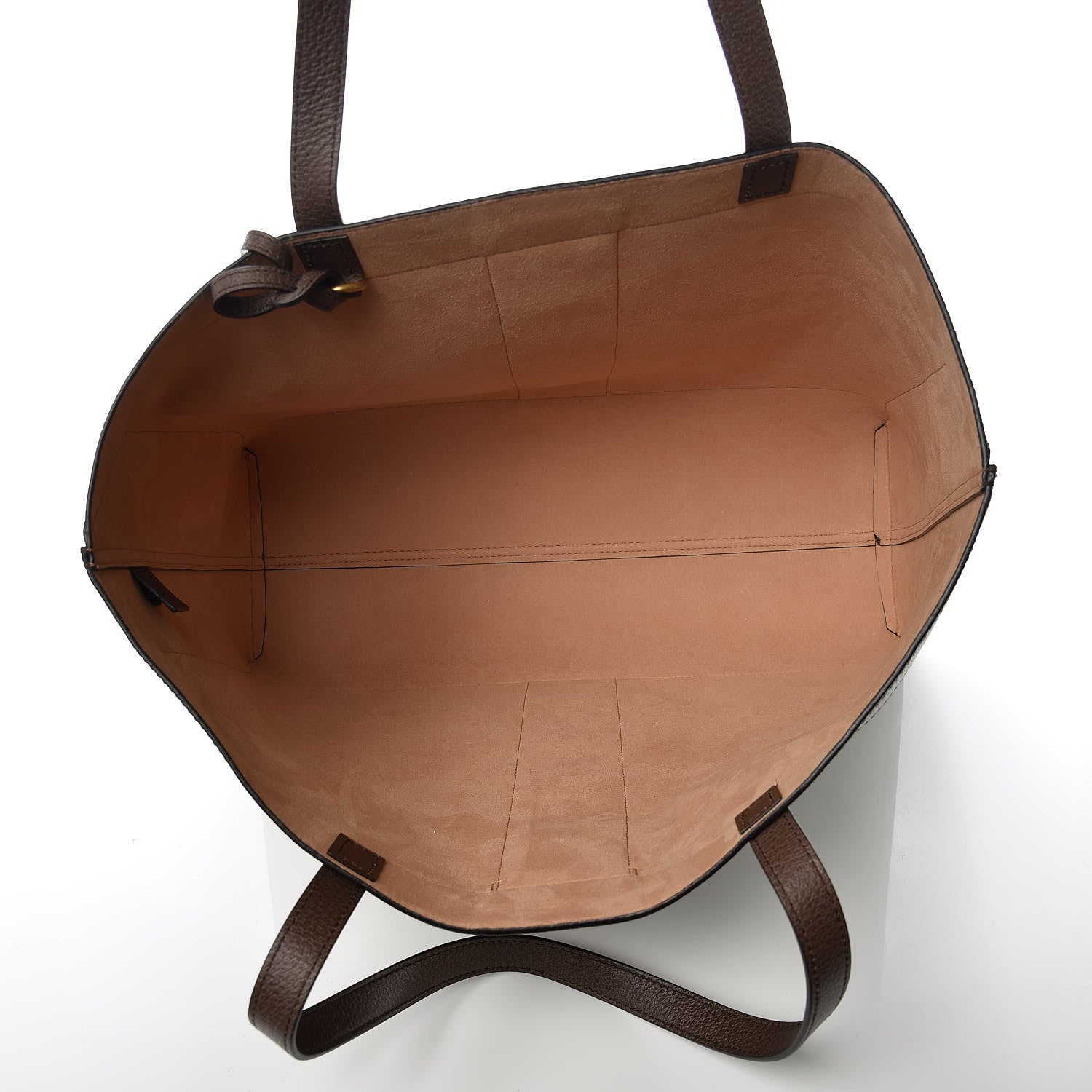 Gucci GG Supreme Monogram Web Ophidia Tote Brown 6 of 10