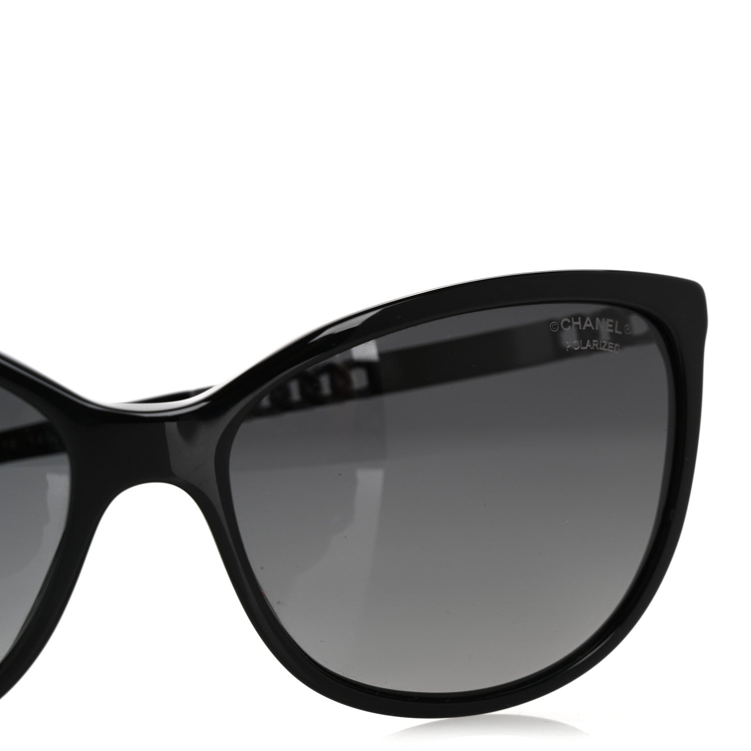 Chanel Chain Polarized Sunglasses 5352 Black 7 of 9