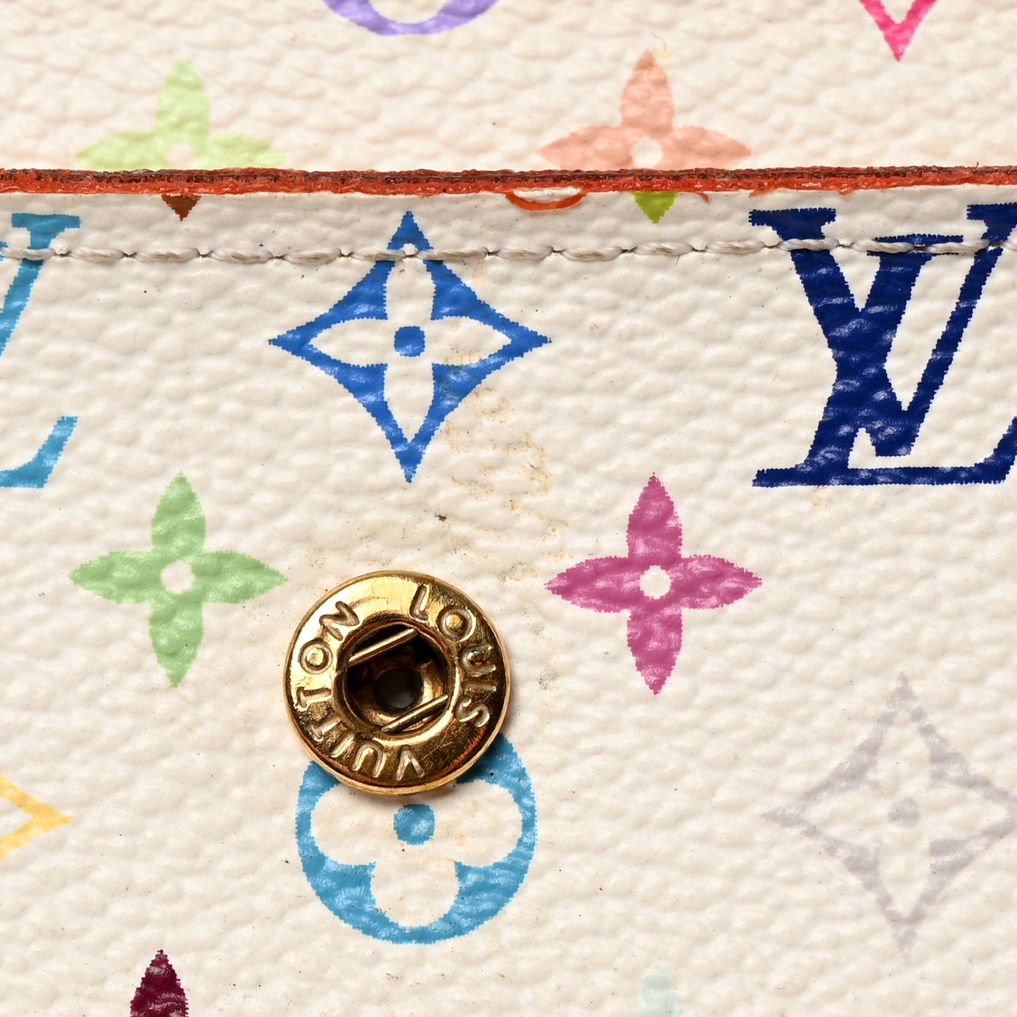 Monogram Multicolor Alexandra Wallet White