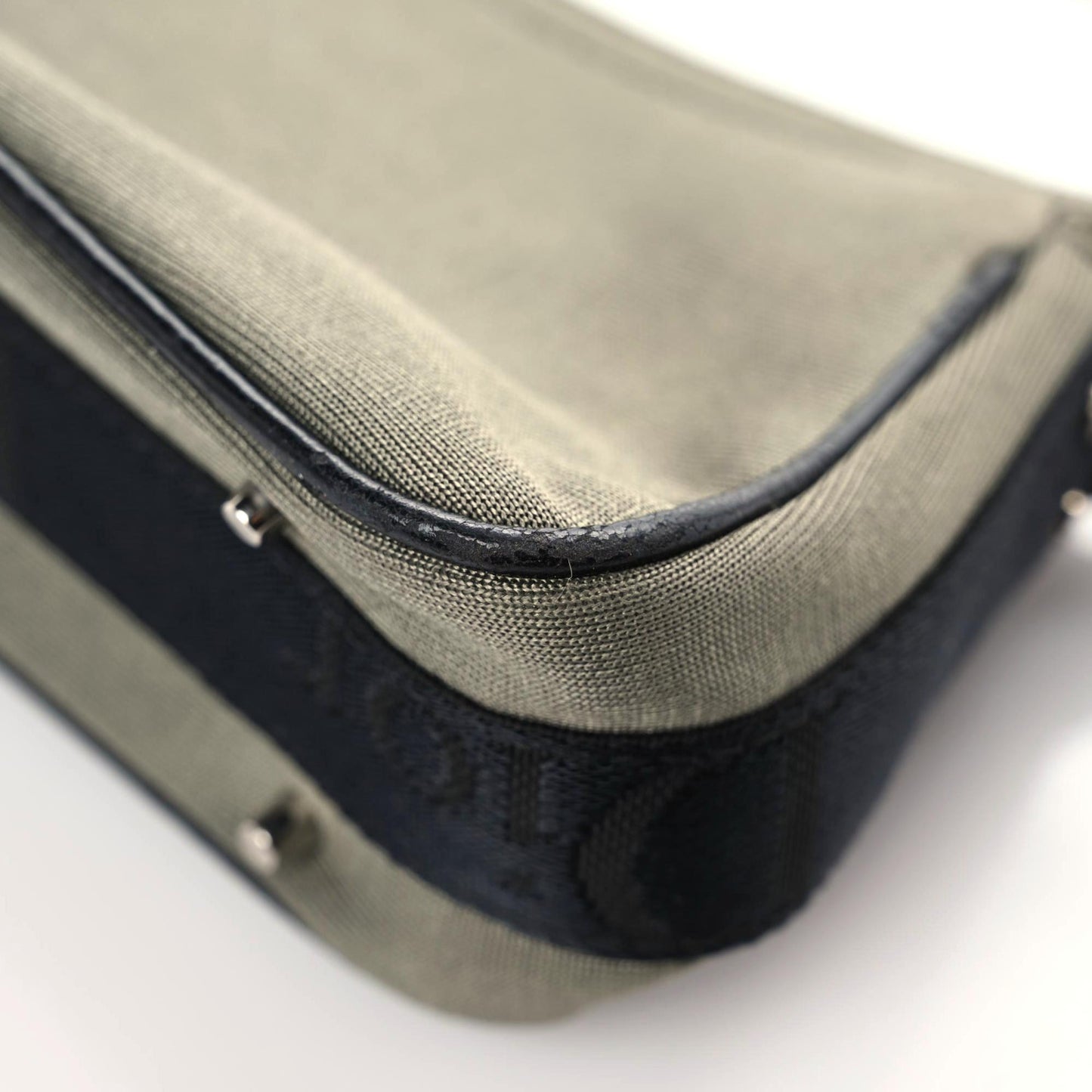 Silk Jersey Crystal Hardcore Shoulder Bag Grey Black