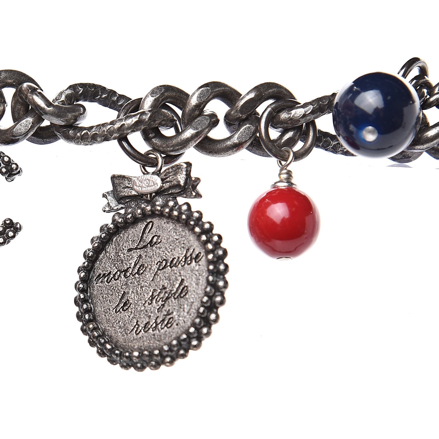 Chanel Bead Chain CC Medallion Belt Ruthenium 5 of 5