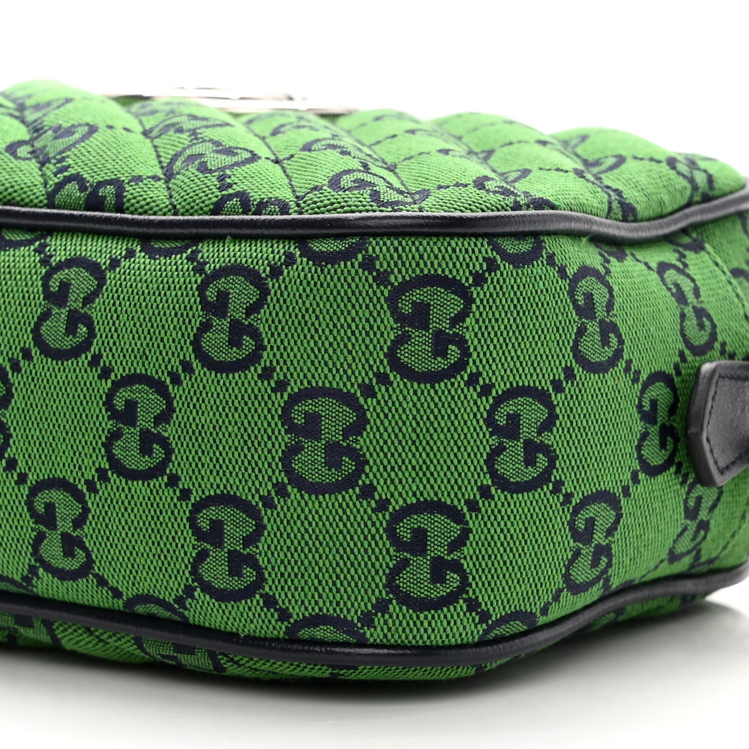 Gucci Monogram Multicolor Matelasse Diagonal Small GG Marmont Chain Shoulder Bag Green Blue 10 of 10