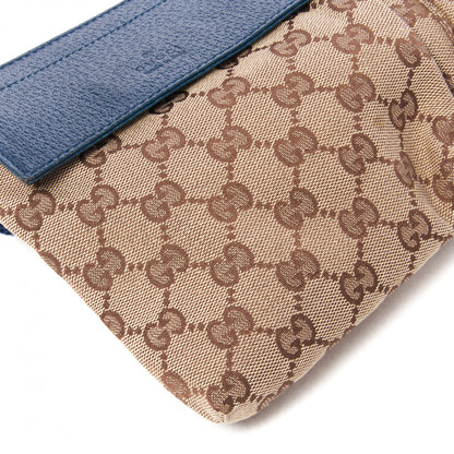 Gucci Monogram Web Belt Bag Navy 5 of 7