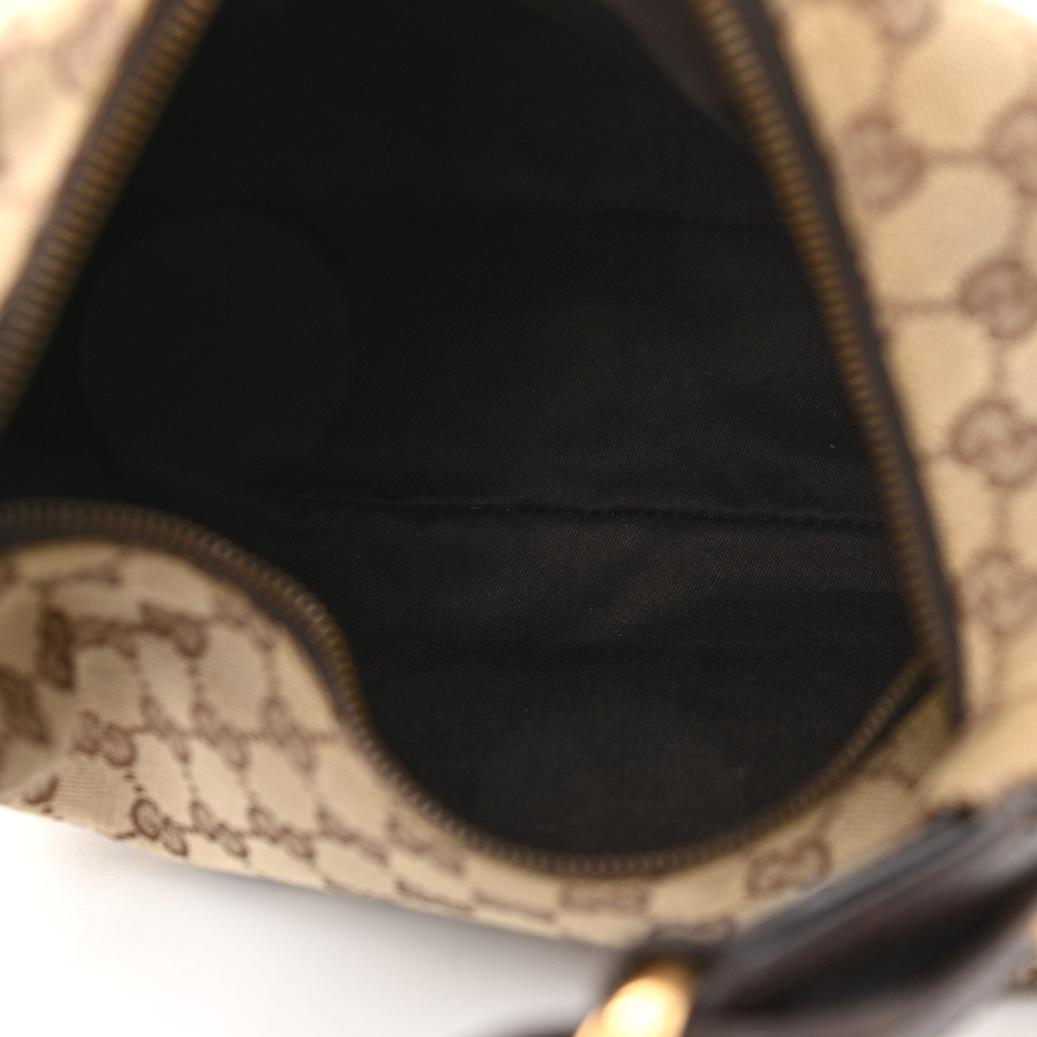 Gucci Monogram Medium Horsebit Chain Hobo Dark Brown 4 of 9
