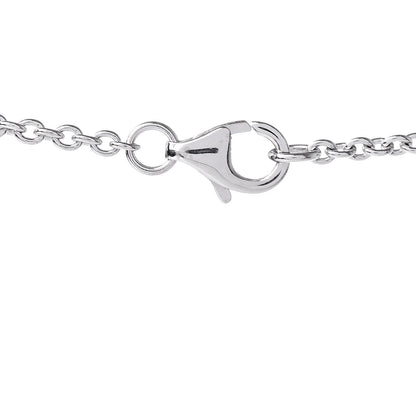 Cartier 18K White Gold Interlocking LOVE Necklace 6 of 7