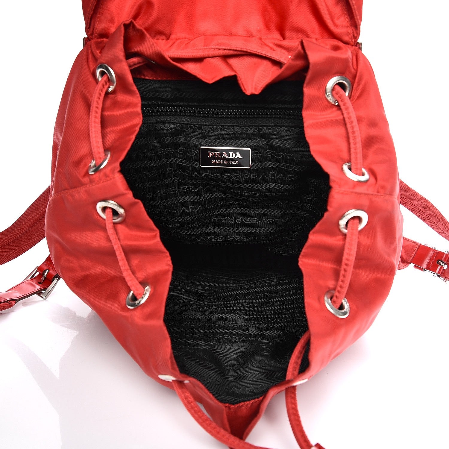 Prada Nylon Vela Medium Backpack Rosso 5 of 12