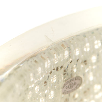 Chanel Lucite Crystal Sequin Flower CC Bangle White 5 of 5