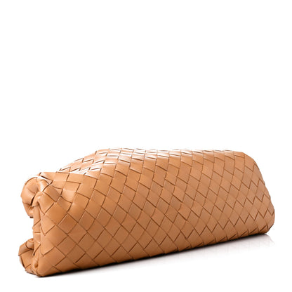 Bottega Veneta Nappa Maxi Intrecciato The Pouch Oversized Clutch Caramel 3 of 4