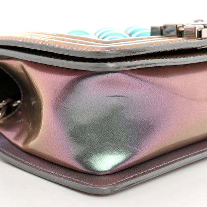 Chanel Iridescent Patent Calfskin PVC Quilted Small Boy Flap Light Purple 9 of 11