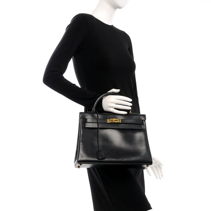 Hermes Box Kelly Retourne 32 Black 2 of 7